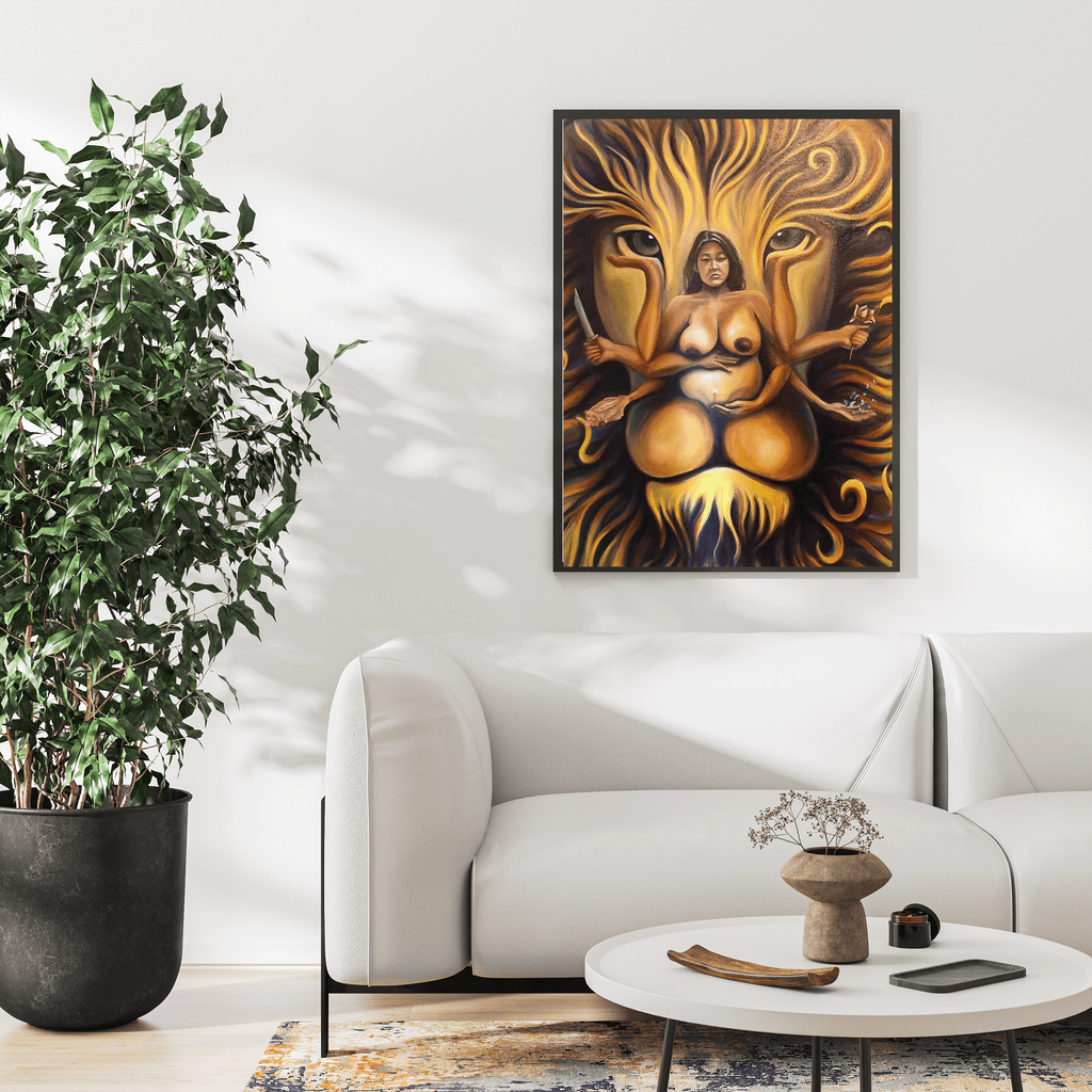 Durga Ma in Leo original painting image 0