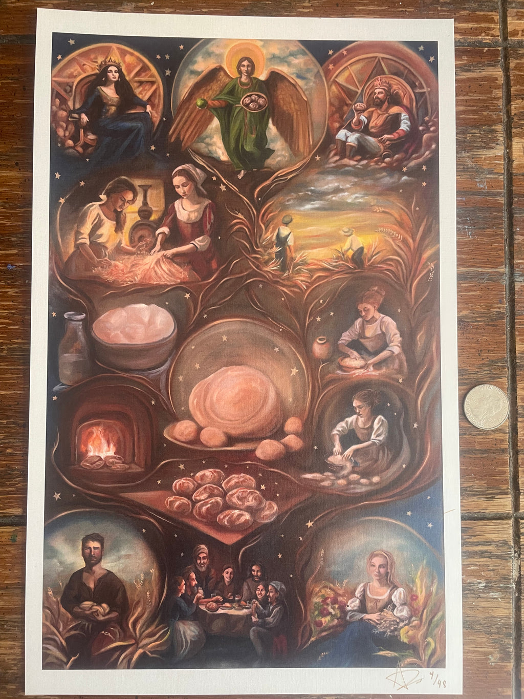 Pentacles print (Tarot Minor Arcana)