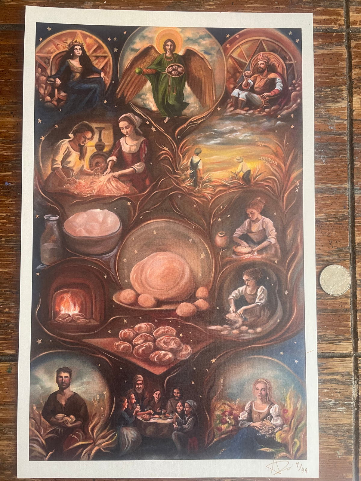 Pentacles print (Tarot Minor Arcana)