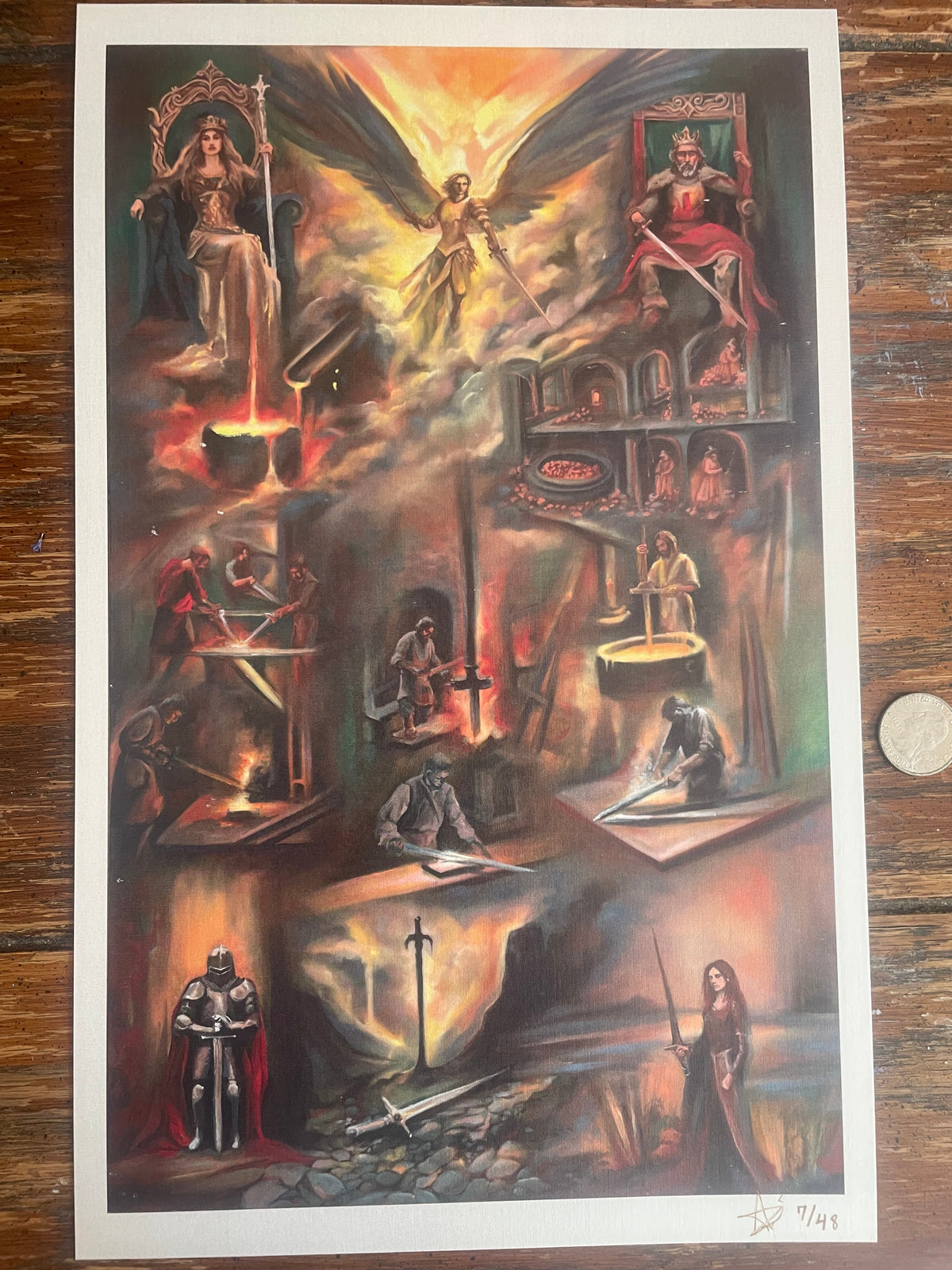 Swords print (Tarot Minor Arcana)