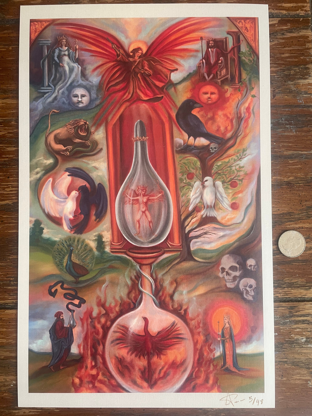 Wands print (Tarot Minor Arcana)